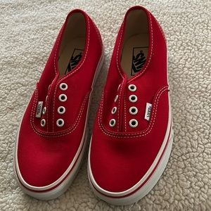 Brand New Red Vans